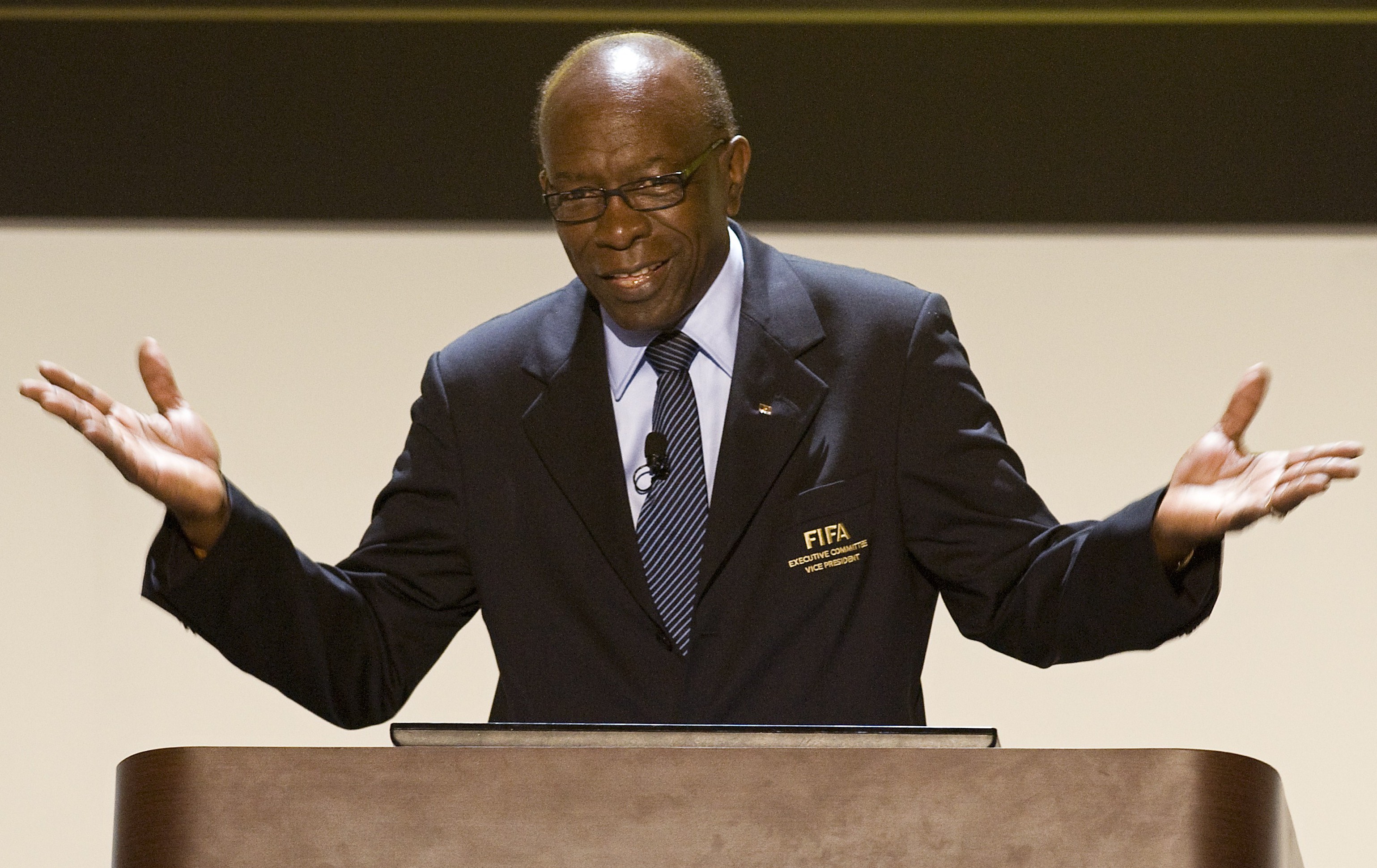 Jack Warner, de Trinidad y Tobago, ex miembro del comité y antecesor de Webb en la presidencia de la Concacaf. (LUIS ACOSTA/AFP/Getty Images)