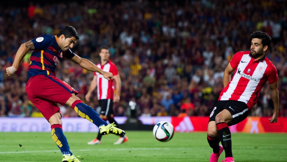 La magia del uruguayo Luis Suárez no fue suficiente para remontar ante el Athletic de Bilbao. Crédito: Alex Caparros/Getty Images.