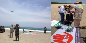 Foto: Profepa Drones para vigilar playas Oaxaca tortuga golfina