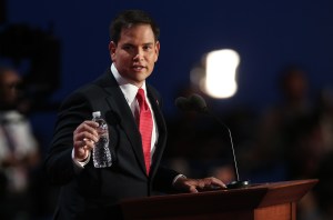 El senador Marco Rubio durante la Convención Nacional Republicana, en Tampa, Florida. (Crédito: Win McNamee/Getty Images)