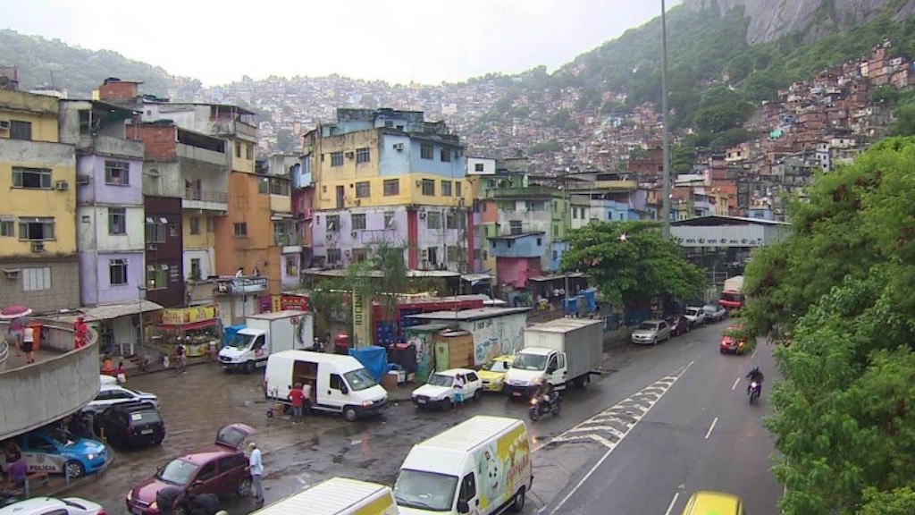 La favela en la que Araujo y Alves viven.