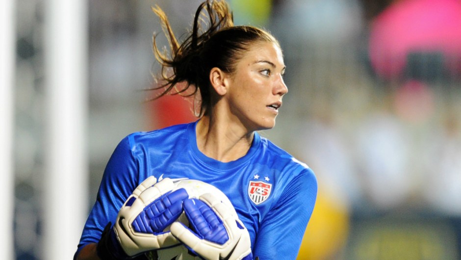 Hope Solo. Crédito: Drew Hallowell/Getty Images