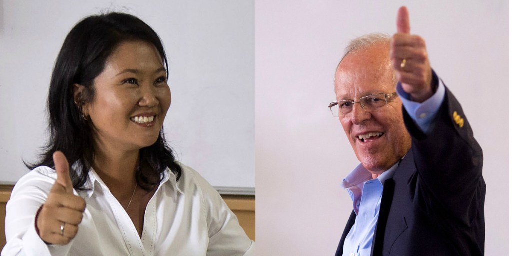 Keiko Fujimori y Pedro Pablo Kuczynski se enfrentaría en segunda vuelta en las elecciones presidenciales de Perú.