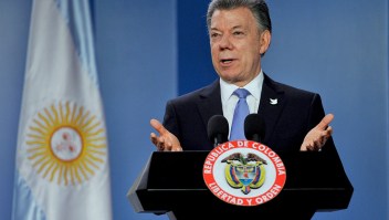 El presidente de Colombia Juan Manuel Santos (Crédito: GUILLERMO LEGARIA/AFP/Getty Images)
