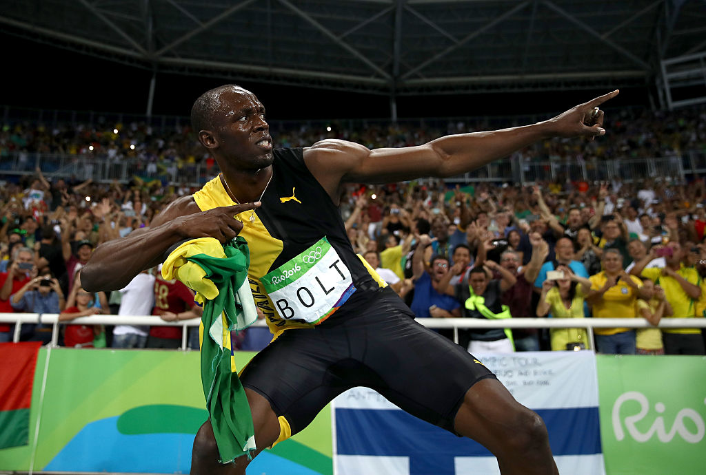 Usain Bolt lo había logrado: ganó su tercera medalla de oro en Río, su novena en tres olimpiadas seguidas, y consiguió el histórico 'triple-triple'. (Crédito: Cameron Spencer/Getty Images)