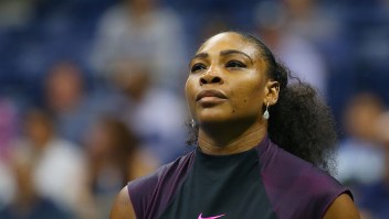 NEW YORK, NY - SEPTEMBER 08: Serena Williams of the United States reacts against Karolina Pliskova of the Czech Republic during her Women's Singles Semifinal Match on Day Eleven of the 2016 US Open at the USTA Billie Jean King National Tennis Center on September 8, 2016 in the Queens borough of New York City. (Photo by Mike Stobe/Getty Images for USTA)