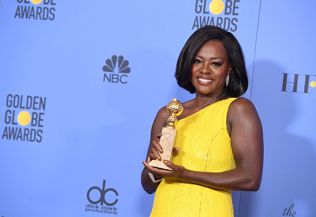 BEVERLY HILLS, CA - JANUARY 08: Actress Viola Davis, winner of Best Supporting Actress in a Motion Picture for 'Fences,' poses in the press room during the 74th Annual Golden Globe Awards at The Beverly Hilton Hotel on January 8, 2017 in Beverly Hills, California. (Photo by Kevin Winter/Getty Images)