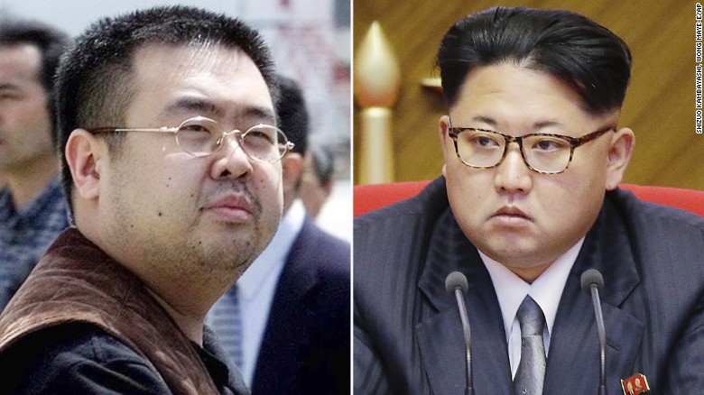 Kim Jong-nam (i) era hermano medio del líder norcoreano Kim Jong-un (d). 