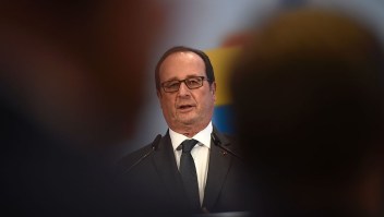 French President Francois Hollande addresses the audience during a German-French digital conference on December 13, 2016 in Berlin. / AFP / ODD ANDERSEN (Photo credit should read ODD ANDERSEN/AFP/Getty Images)