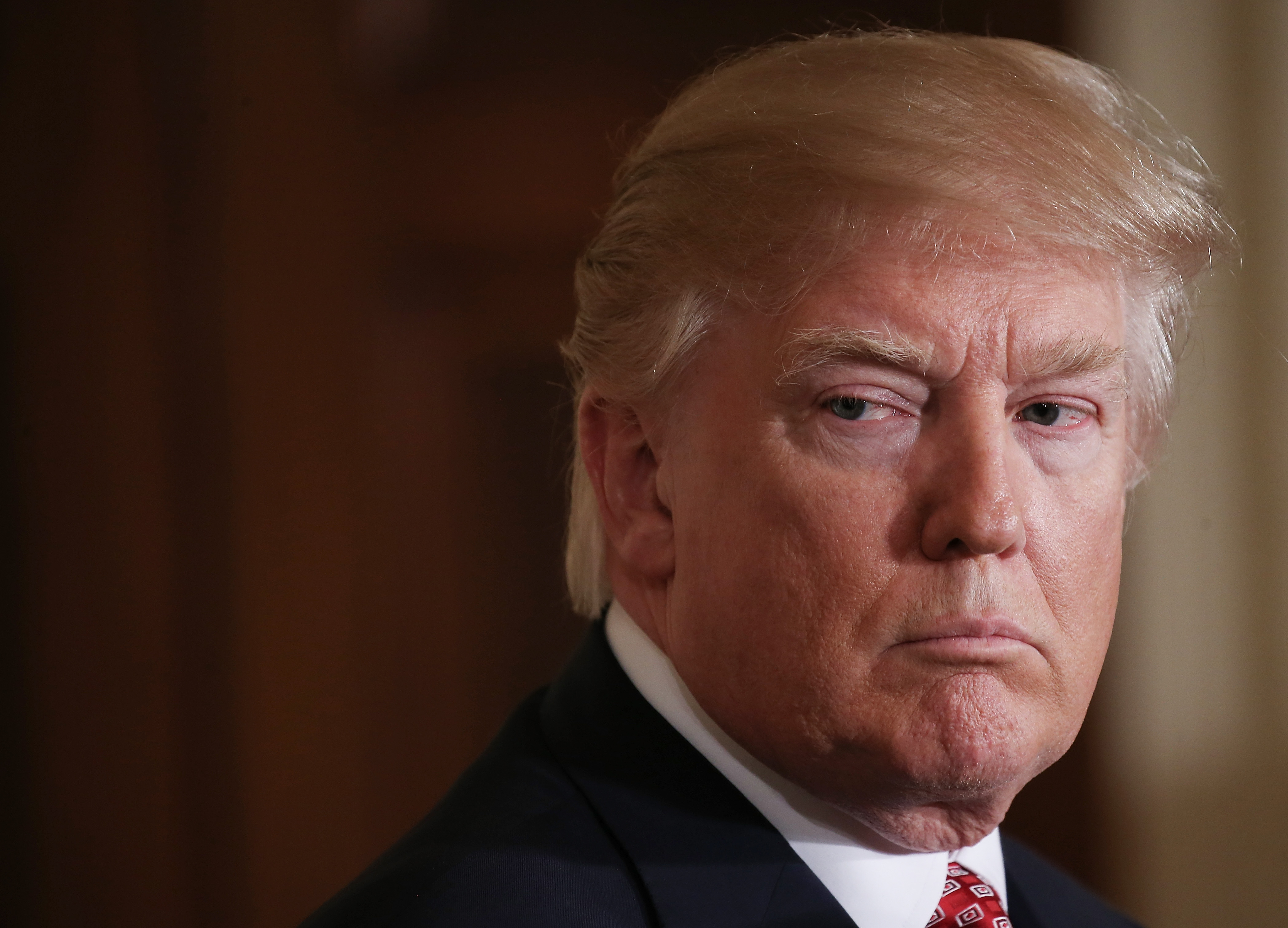 El presidente Trump apenas tiene un 40 por ciento de aprobación, según Gallup. (Crédito: Mario Tama/Getty Images)