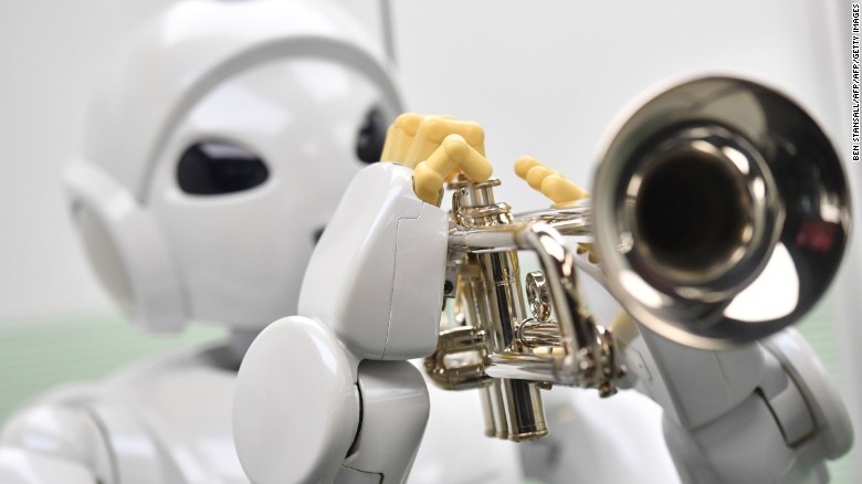 Harry, un robot diseñado por Toyota en 2005, puede tocar la trompeta.