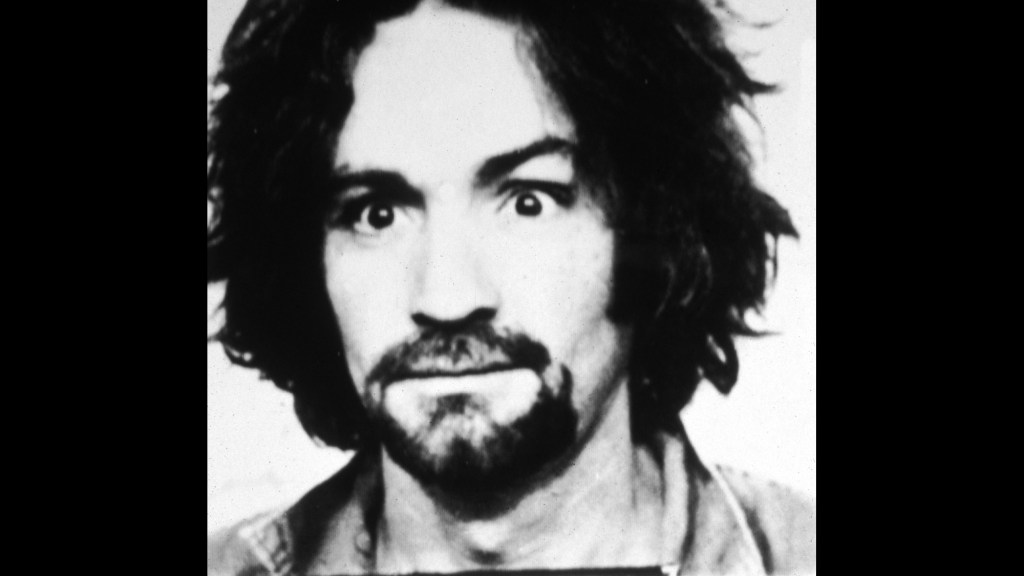 1969: Police mug shot of American cult leader and murderer Charles Manson. Information about the Tate-LaBianca murders is detailed below the photo. (Photo by Hulton Archive/Getty Images)