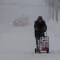 A man walks with his groceries in a cart, Friday, Dec. 29, 2017, in Erie, Pa. The cold weather pattern was expected to continue through the holiday weekend and likely longer, according to the National Weather Service, prolonging a stretch of brutal weather blamed for several deaths, crashes and fires. (AP Photo/Tony Dejak)