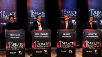 8 claves del primer debate presidencial en Colombia