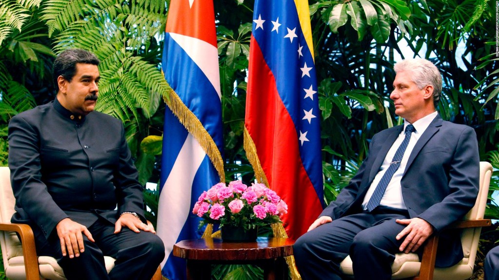 Maduro, el primer jefe de Estado en visitar a Díaz-Canel