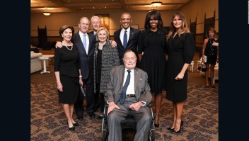 Cuatro expresidentes le dieron el último adiós a Barbara  Bush