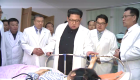Kim Jong Un visita a sobrevivientes de accidente de bus