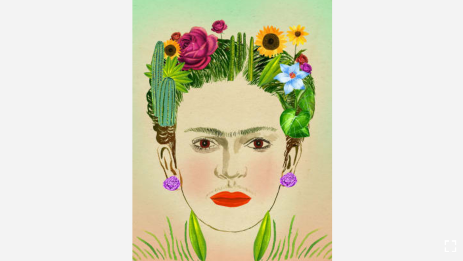 El amor por la jardinería de la pintora mexicana quedó reflejado en su trabajo. Las plantas y flores de su jardín a menudo se ven en sus trabajos. Su último deseo antes de morir fue ser enterrada en el jardín. (Crédito: "Recipes for Good Luck", por Ellen Weinstein, publicado por Chronicle Books 2018).