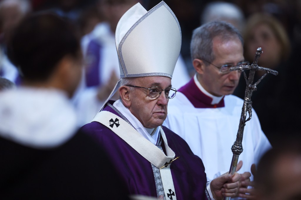 El papa Francisco el 14 de febrero de 2018. (Crédito: FILIPPO MONTEFORTE/AFP/Getty Images)