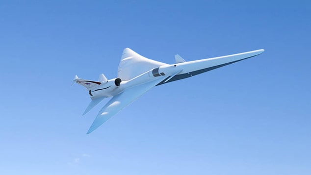 El avión se basa en un diseño preliminar desarrollado por la compañía aeroespacial Lockheed Martin. (Crédito: Cortesía de la NASA)
