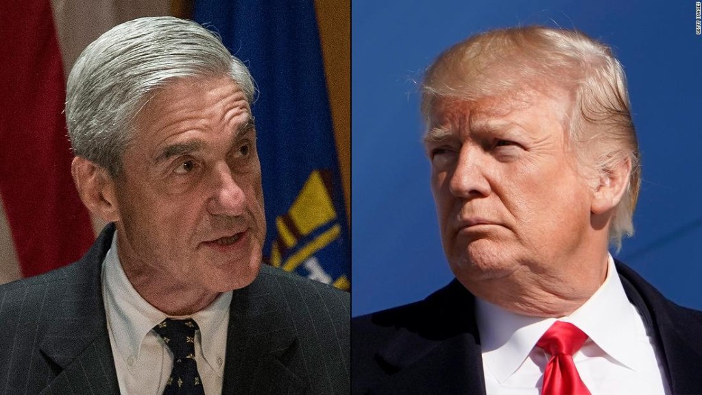 Fiscal especial Robert Mueller y presidente de EE.UU. Donald Trump