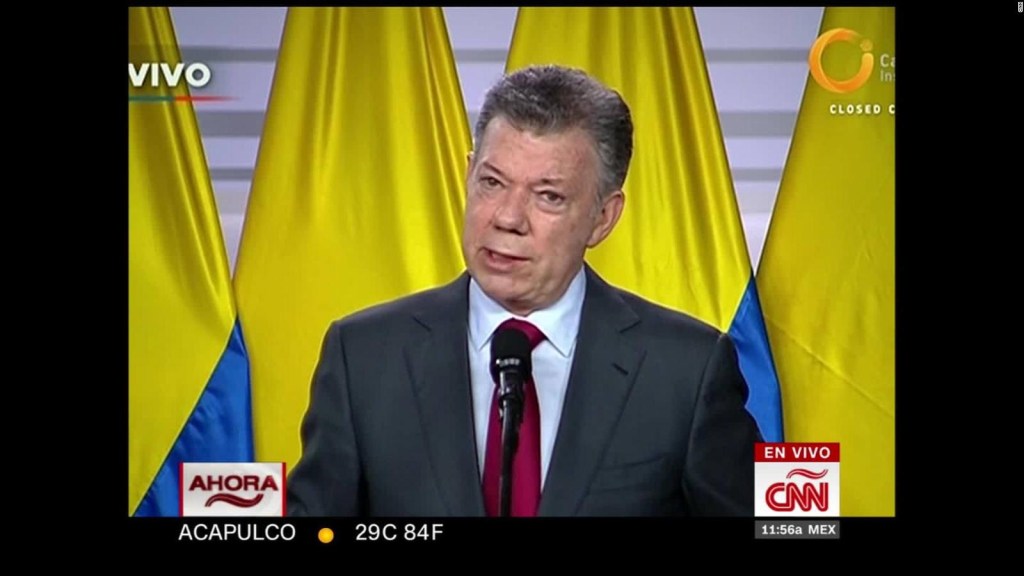Santos: EE.UU. respalda y respeta el acuerdo de paz con las FARC