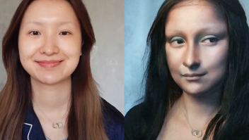 Youtuber imita a la Mona Lisa con maquillaje