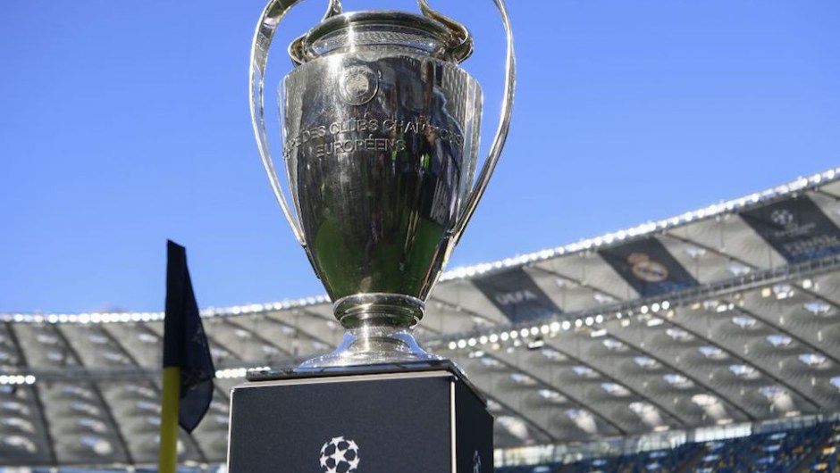 View of the trophy before the UEFA Champions League final football match between Liverpool and Real Madrid at the Olympic Stadium in Kiev, Ukraine on May 26, 2018. (Photo by LLUIS GENE / AFP) (Photo credit should read LLUIS GENE/AFP/Getty Images)