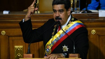 Nicolás Maduro, presidente de Venezuela, durante un discurso en el Congreso el 24 de mayo. (Crédito: FEDERICO PARRA/AFP/Getty Images)