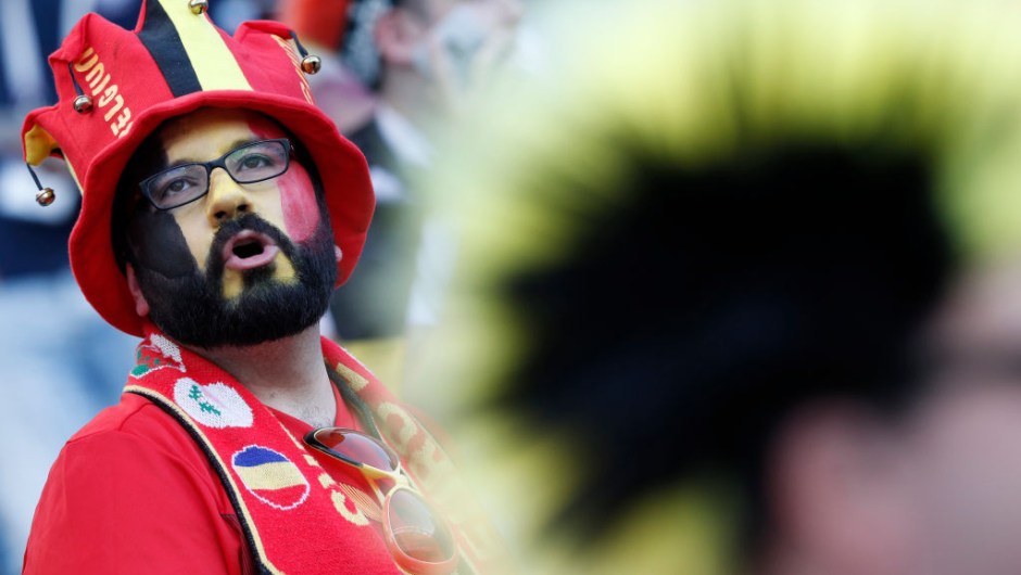 A Belgium fan waits for the Russia 2018 World Cup Group G football match between Belgium and Panama at the Fisht Stadium in Sochi on June 18, 2018. (Photo by Adrian DENNIS / AFP) / RESTRICTED TO EDITORIAL USE - NO MOBILE PUSH ALERTS/DOWNLOADS (Photo credit should read ADRIAN DENNIS/AFP/Getty Images)