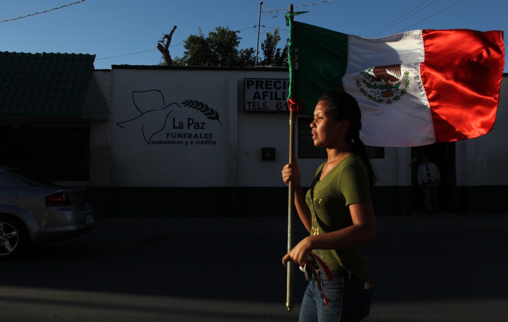 Manifestación contra la violencia en Ciudad Juarez, México, el 23 de junio de 2018. (Crédito: HERIKA MARTINEZ/AFP/Getty Images)