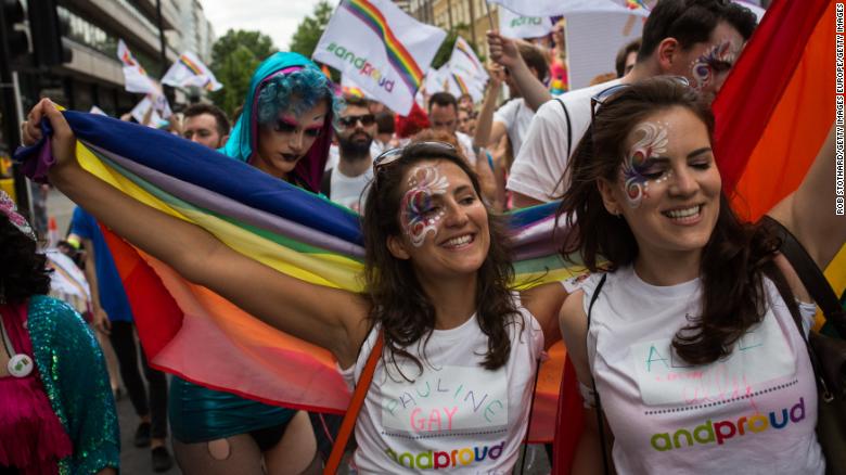 Imágenes de la manifestación anual del Orgullo en Londres en 2015.