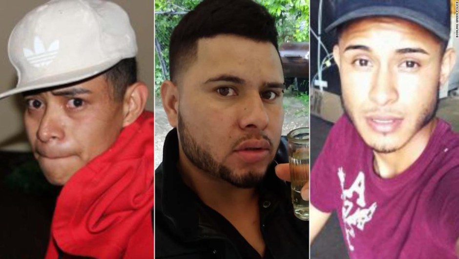 David Ramos Contreras, Juan Garcia Rios Adiel y Arnulfo Ramos están buscados en Estados Unidos por supuestamente secuestrar y violar a dos menores.