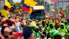 El impresionante recibimiento a la selección Colombia en Bogotá