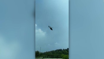 Sobreviven ocupantes de accidente de helicóptero en China