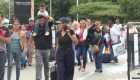 Migrantes venezolanos en dirección a Colombia