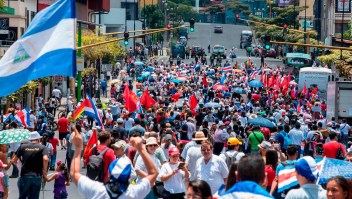 Marcha en Costa Rica a favor de los refugiados nicaragüenses