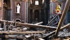 Se derrumba techo de antigua Iglesia en Roma