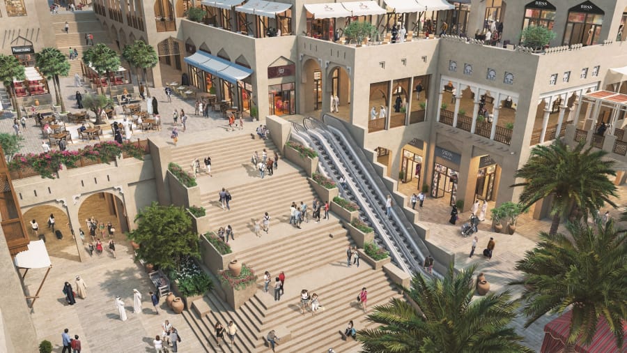 Arquitectónicamente, partes de Dubai Square rinden homenaje a los zocos del emirato, los mercados tradicionales que siguen siendo un gran atractivo para los visitantes.