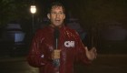 El viento de Florence rompe un micrófono de CNN