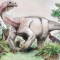 Ledumahadi era un pariente cercano de los dinosaurios saurópodos, como el brontosaurio y otros que comían plantas y caminaban sobre cuatro patas.