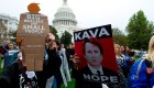 Cientos de mujeres protestan contra el testimonio de Kavanaugh