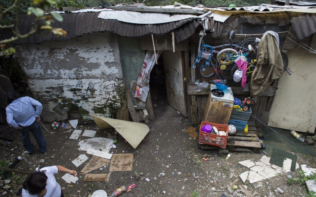 Casa familiar en una zona pobre de Ciudad de México en 2012. (Crédito: OMAR TORRES/AFP/GettyImages)