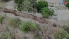Un barranco se desmorona en Argentina