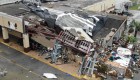 Varias estructuras colapsaron tras el paso del huracán Michael