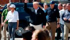 Trump visita zonas afectadas por el huracán Michael