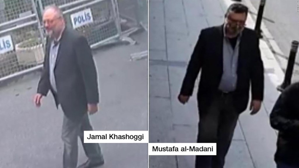 Un doble usa ropa del periodista saudí asesinado Khashoggi