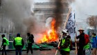 Protestas del "chaleco amarillo" en Francia se toman la calle más famosa de París