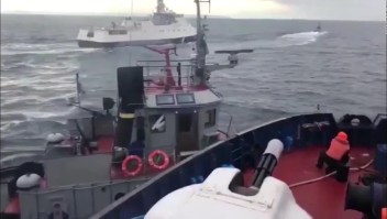 Supuesto choque entre barco ruso y remolcador ucraniano