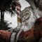 Navidad fantasmagórica: un parque abandonado con temática de Papá Noel